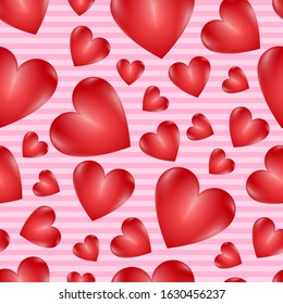 Heart pattern.Valentines Day background. Wallpaper, Abstract background, Holiday banner ,Greetings card-EPS10