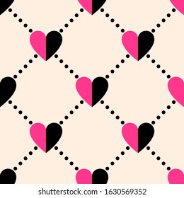 Heart pattern.Valentines Day background. Wallpaper, Abstract background, Holiday banner ,Greetings card-EPS10