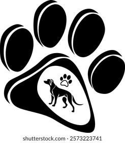 Heart and Paw Design for Pet Lovers