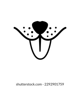 Heart paw icon vector. Dog paw illustration sign. love dog symbol.