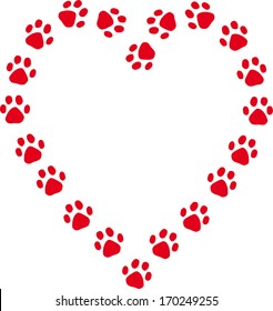 Heart of paws