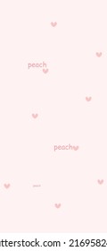Heart peach pink Patterns, Heart pink Backgrounds, Heart Love Vector Illustration, Heart wallpaper love romance and wedding symbols.
