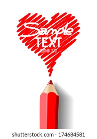 heart pencil