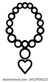 Heart pendant necklace 