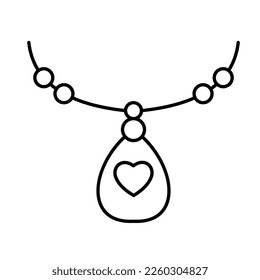 Icono vectorial del corazón modificado fácilmente

