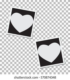 heart photo frame. insert your photo.