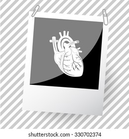 heart. Photoframe. Vector icon.