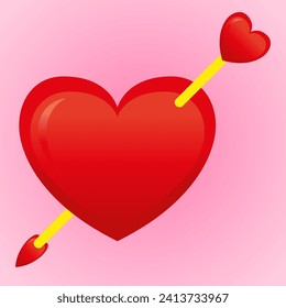 heart pierced by an arrow