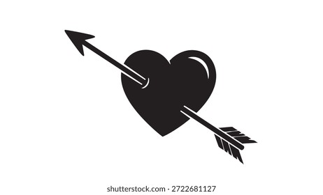 Corazón atravesado por una flecha