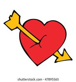 heart pierced by arrow