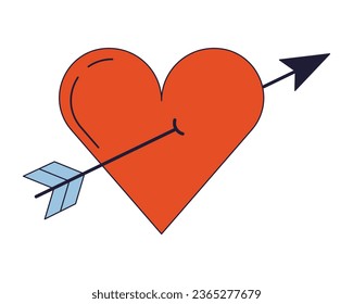 Boceto Silueta Imagen Arco Cupido Con Flecha Con Corazón Ilustración  Vectorial Ilustraciones svg, vectoriales, clip art vectorizado libre de  derechos. Image 78352266