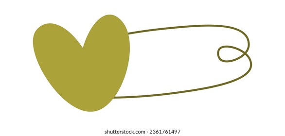 Ilustración del vector de iconos de la pinza cardíaca