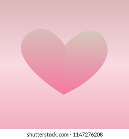 heart with pink background