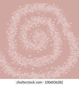 Heart pink background which consists of isolated elements. Modern style with beautiful elements in heart pink background. Can be used as print, wallpaper, cards, valentine cards, logo, background