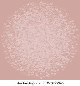 Heart pink background which consists of isolated elements. Modern style with beautiful elements in heart pink background. Can be used as print, wallpaper, cards, valentine cards, logo, background