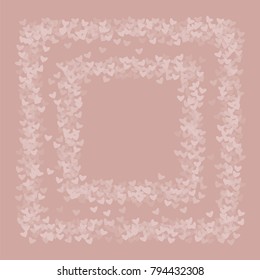 Heart pink background which consists of isolated elements. Modern style with beautiful elements in heart pink background. Can be used as print, wallpaper, cards, valentine cards, logo, background