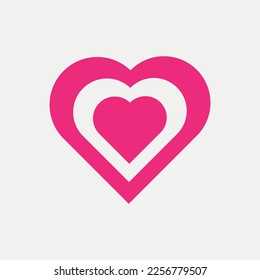 Herzwellrosa Farbelement Illustration Vorlage Design
