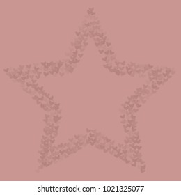 Heart pink isolated which consists of isolated elements. Modern style with beautiful elements in heart pink isolated. Can be used as print, wallpaper, cards, valentine cards, logo, background