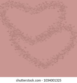 Heart pink isolated which consists of isolated elements. Modern style with beautiful elements in heart pink isolated. Can be used as print, wallpaper, cards, valentine cards, logo, background