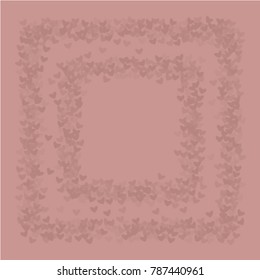 Heart pink isolated which consists of isolated elements. Modern style with beautiful elements in heart pink isolated.  Can be used as print, wallpaper, cards, valentine cards, logo, background 