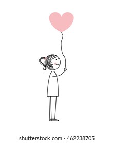 heart pink love icon vector illustration design