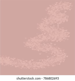 Heart pink outline which consists of isolated elements. Modern style with beautiful elements in heart pink outline.  Can be used as print, wallpaper, cards, valentine cards, logo, background and etc.