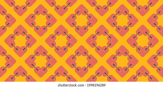 Heart pink pattern background  vector illustration