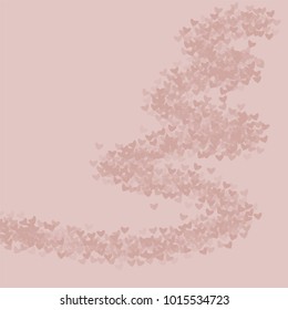 Heart pink pattern which consists of isolated elements. Modern style with beautiful elements in heart pink pattern. Can be used as print, wallpaper, cards, valentine cards, logo, background and etc.