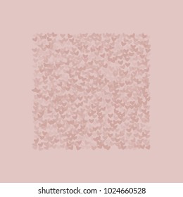 Heart pink pattern which consists of isolated elements. Modern style with beautiful elements in heart pink pattern. Can be used as print, wallpaper, cards, valentine cards, logo, background and etc.