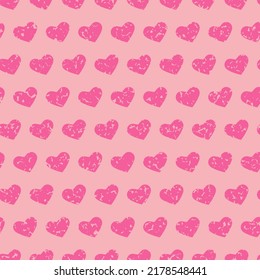 Heart pink seamless pattern for decoration decoration congratulations Valentine's Day, design for wrapping paper and textile