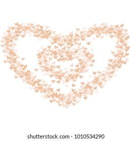 Heart pink which consists of isolated elements. Modern style with beautiful elements in heart pink. Can be used as print, wallpaper, cards, valentine cards, logo, background and etc.