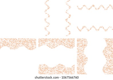 Heart pink which consists of isolated elements. Modern style with beautiful elements in heart pink. Can be used as print, wallpaper, cards, valentine cards, logo, background and etc.