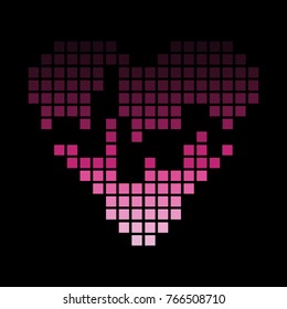 heart pink,vector illustration