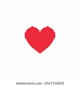 Heart pixel. 8 bit heart