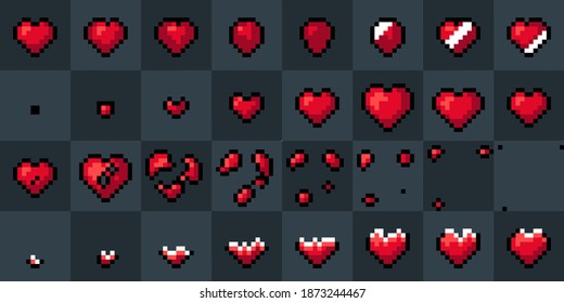 Pixel Game Art Sprite Sheets High Res Stock Images Shutterstock