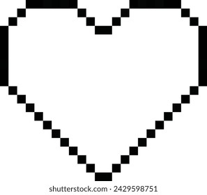 heart pixel art icon symbol game