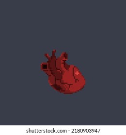 estilo de arte en píxeles de corazón