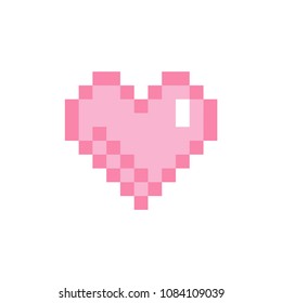 Heart Pixel Art Style Love Vector Stock Vector (Royalty Free ...