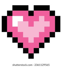 Heart pixel for the world of cuteness