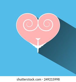 heart plane icon