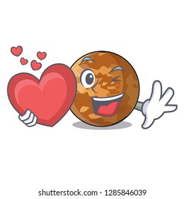 With heart planet mercury shape in the character