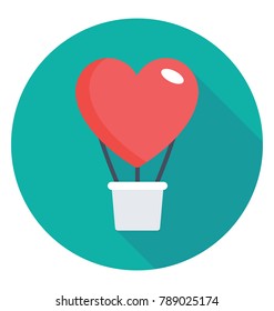 
Heart Plant Flat Colored Icon
