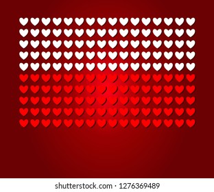 Heart Poland flag Love concept design