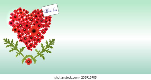 Heart of poppies