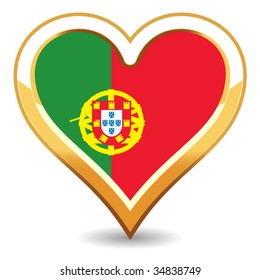 Bandera de Heart Portugal