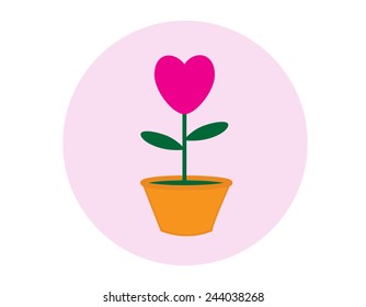 heart pot symbol 
