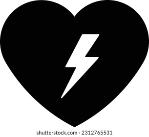 heart power energy electricity electric Glyph