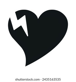 heart power energy electricity electric Glyph