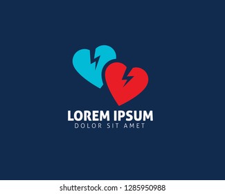 Heart Power Vector Logo