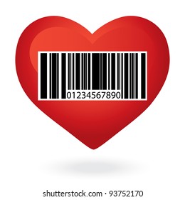 Heart with price